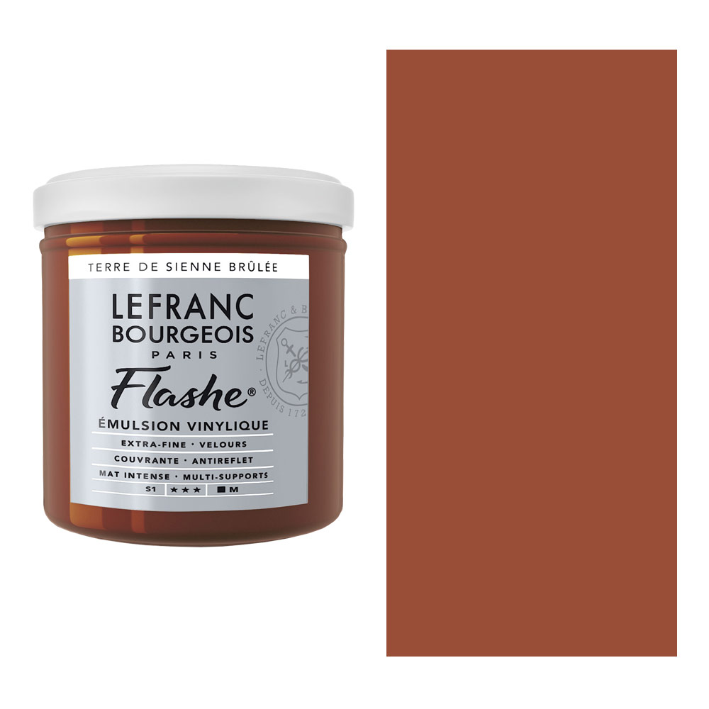 Lefranc & Bourgeois Flashe Vinyl Paint 125ml Burnt Sienna