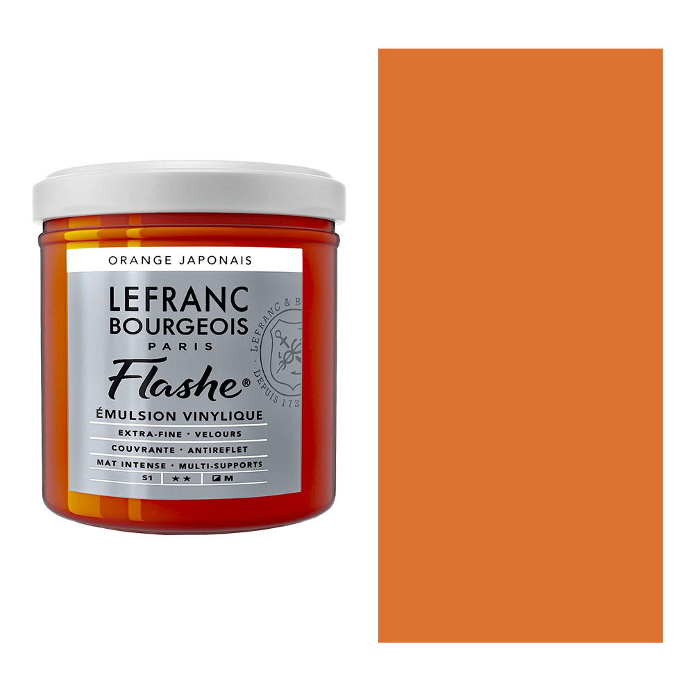 Lefranc & Bourgeois Flashe Vinyl Paint 125ml Japanese Orange