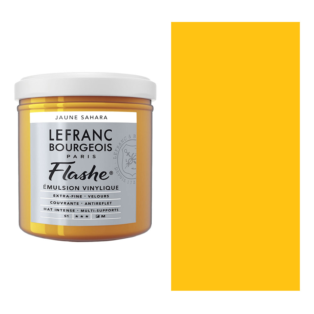 Lefranc & Bourgeois Flashe Vinyl Paint 125ml Sahara Yellow