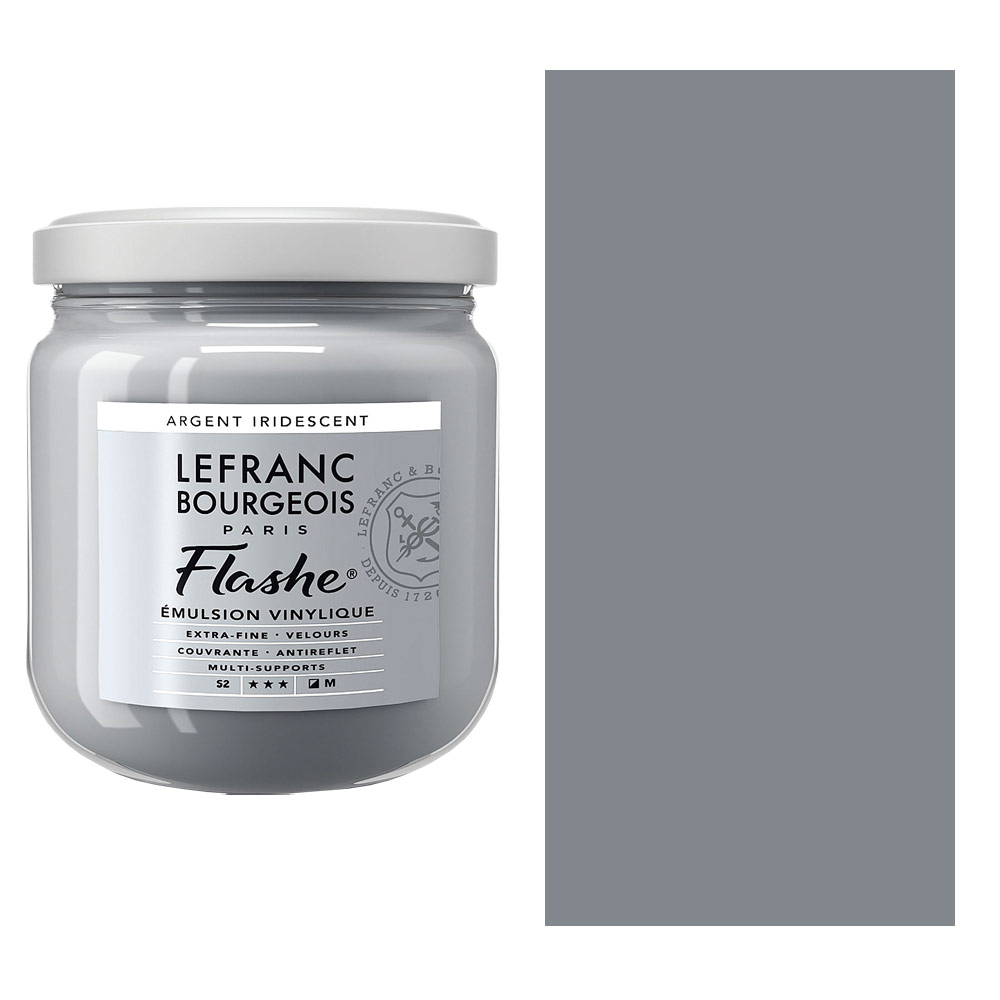 Lefranc & Bourgeois Flashe Vinyl Paint 400ml Iridescent Silver