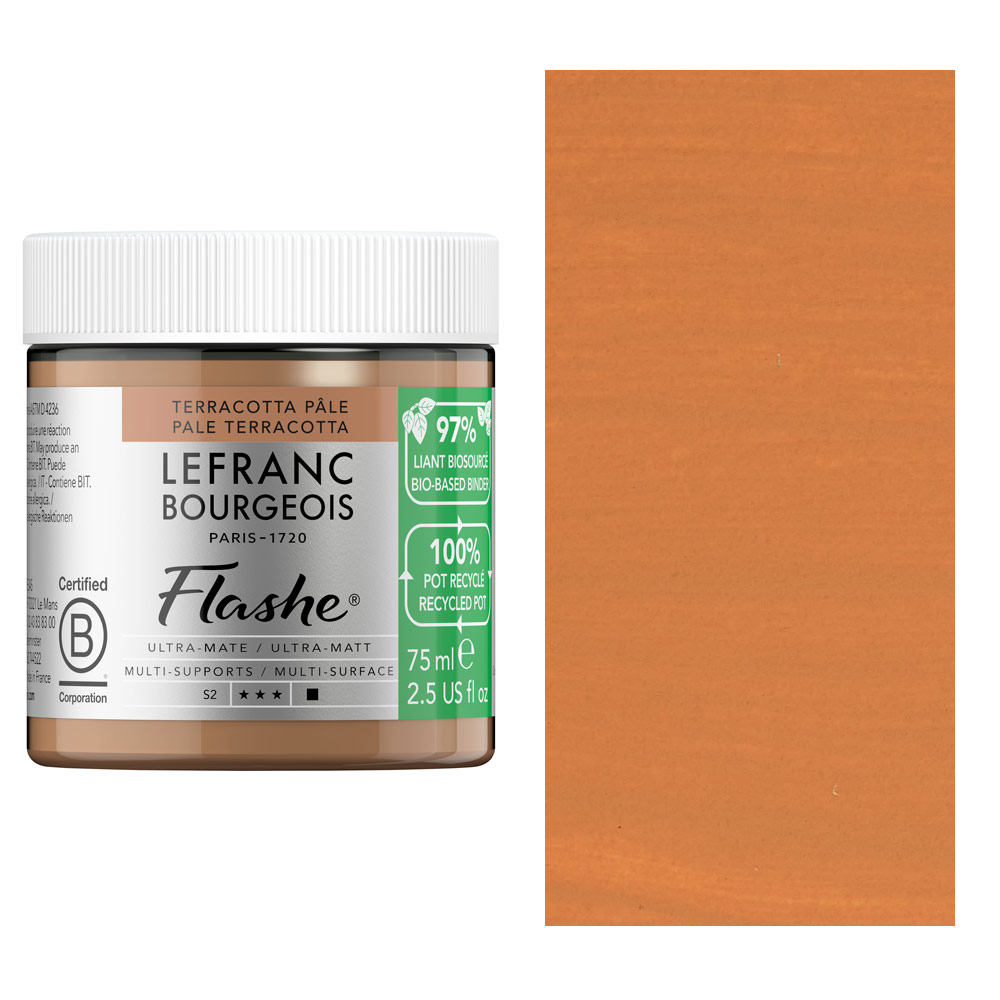 Lefranc & Bourgeois Flashe Bio-Based Vinyl Paint 75ml Pale Terracotta