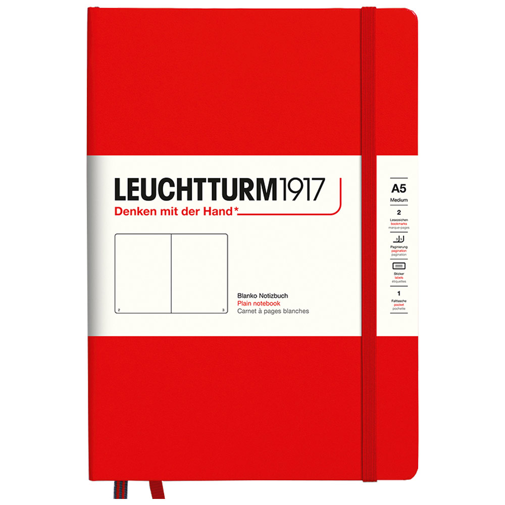 Leuchtturm1917 Medium Hard Cover Notebook - Squared Paper