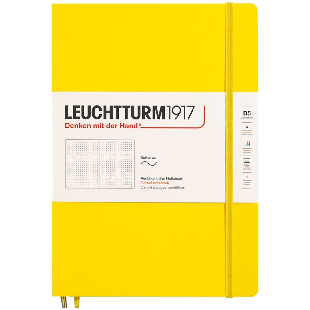 LEUCHTTURM1917 Notebook Composition B5 Softcover Dotted Lemon