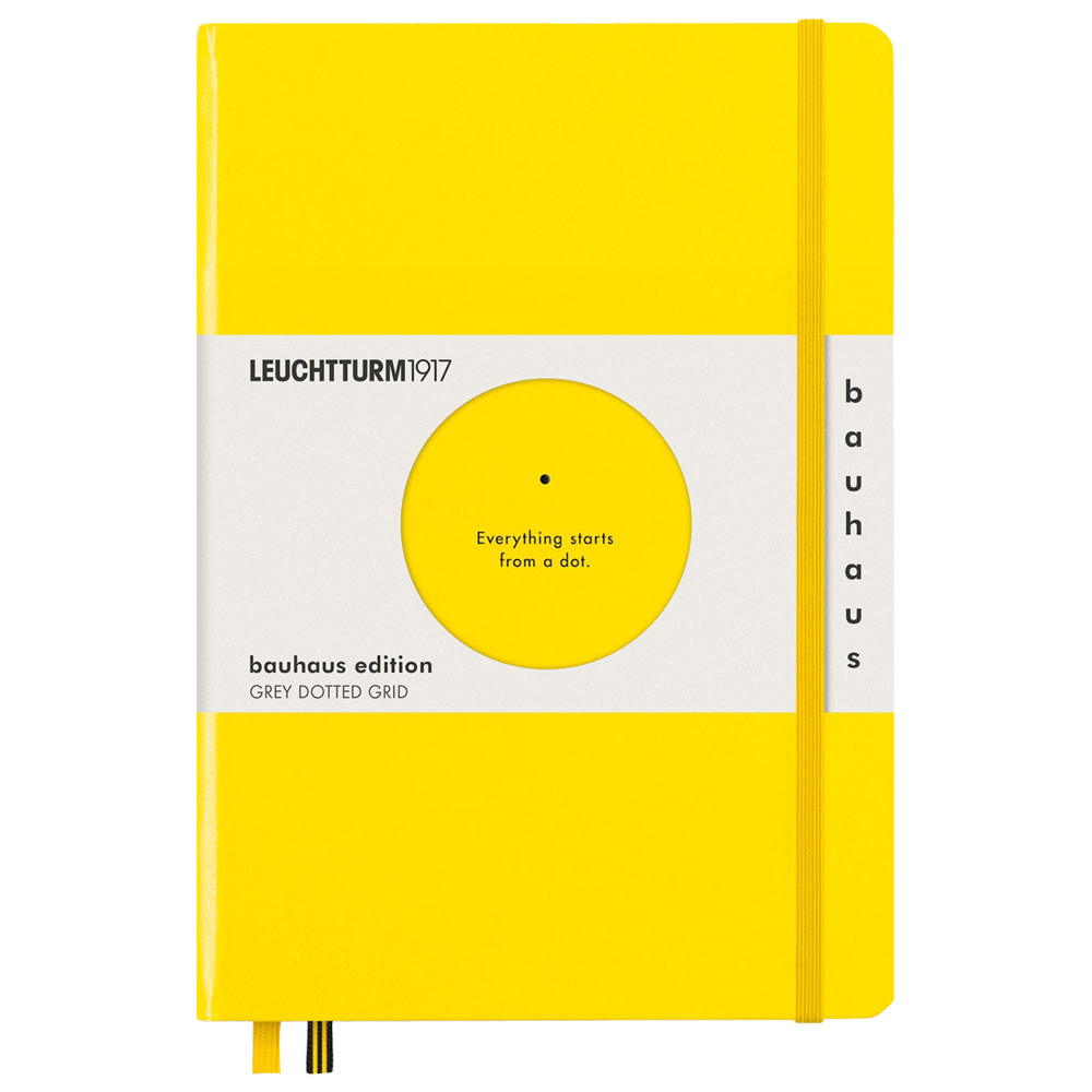 LEUCHTTURM1917 Notebook Medium A5 Hardcover Dotted Bauhaus Lemon