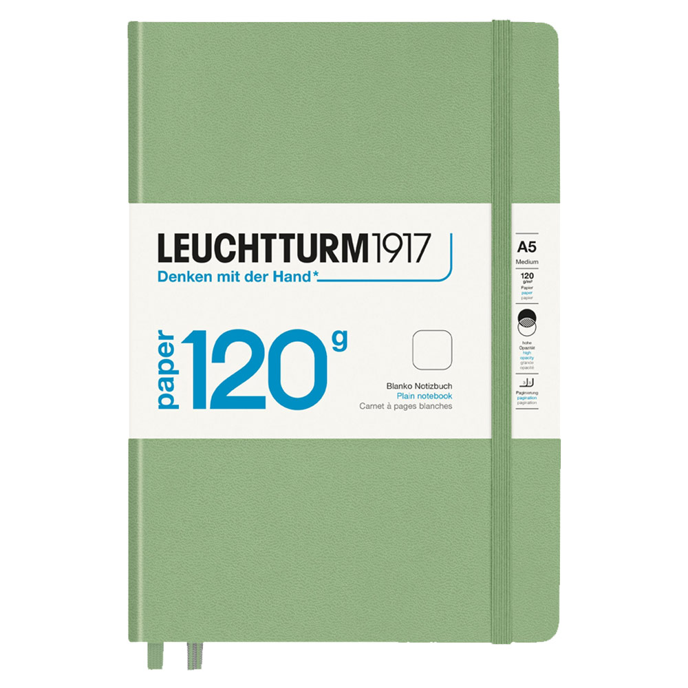 Leuchtturm1917 A5 Edition 120G Notebook Hardcover Plain 5.8"x8.3" Sage
