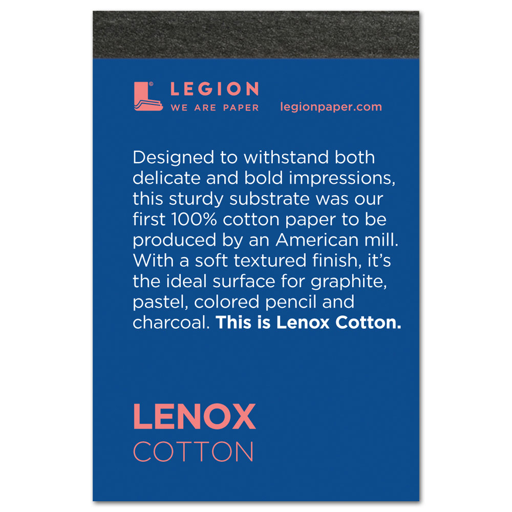 Legion Stonehenge Lenox Cotton Paper Pad 250gsm 2.5"x3.75" White