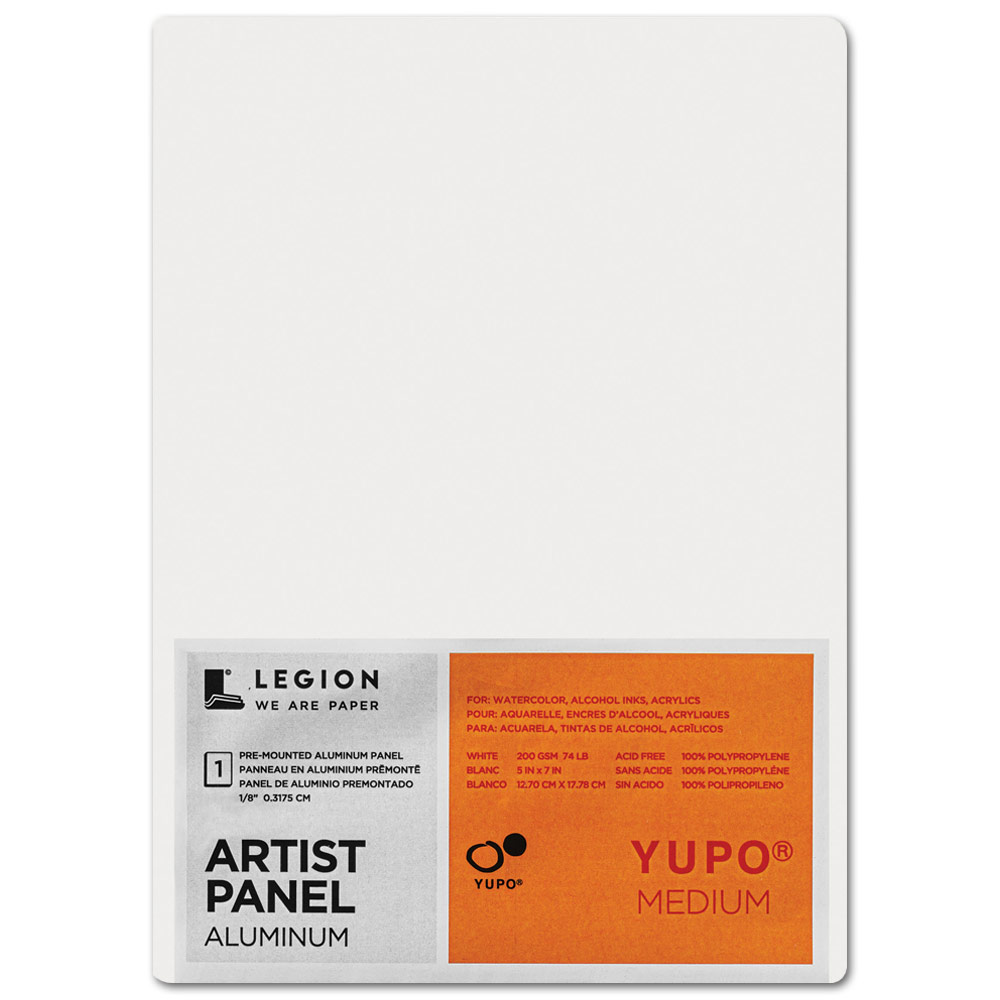 Legion Stonehenge Yupo Medium Aluminum Artist Panel 5"x7" White
