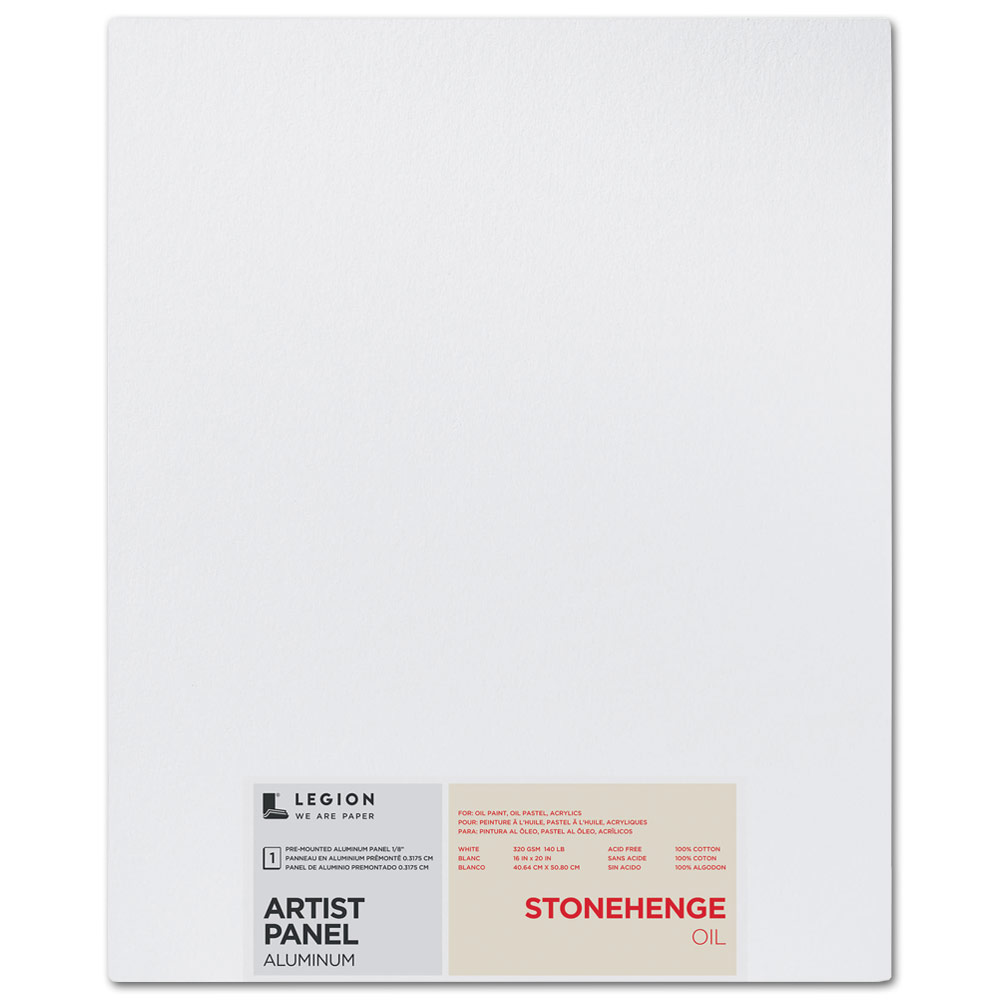 Legion Stonehenge Oil Aluminum Artist Panel 16"x20" White