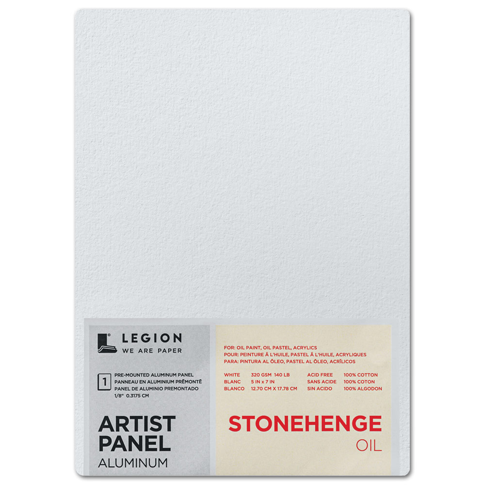Legion Stonehenge Oil Aluminum Artist Panel 5"x7" White