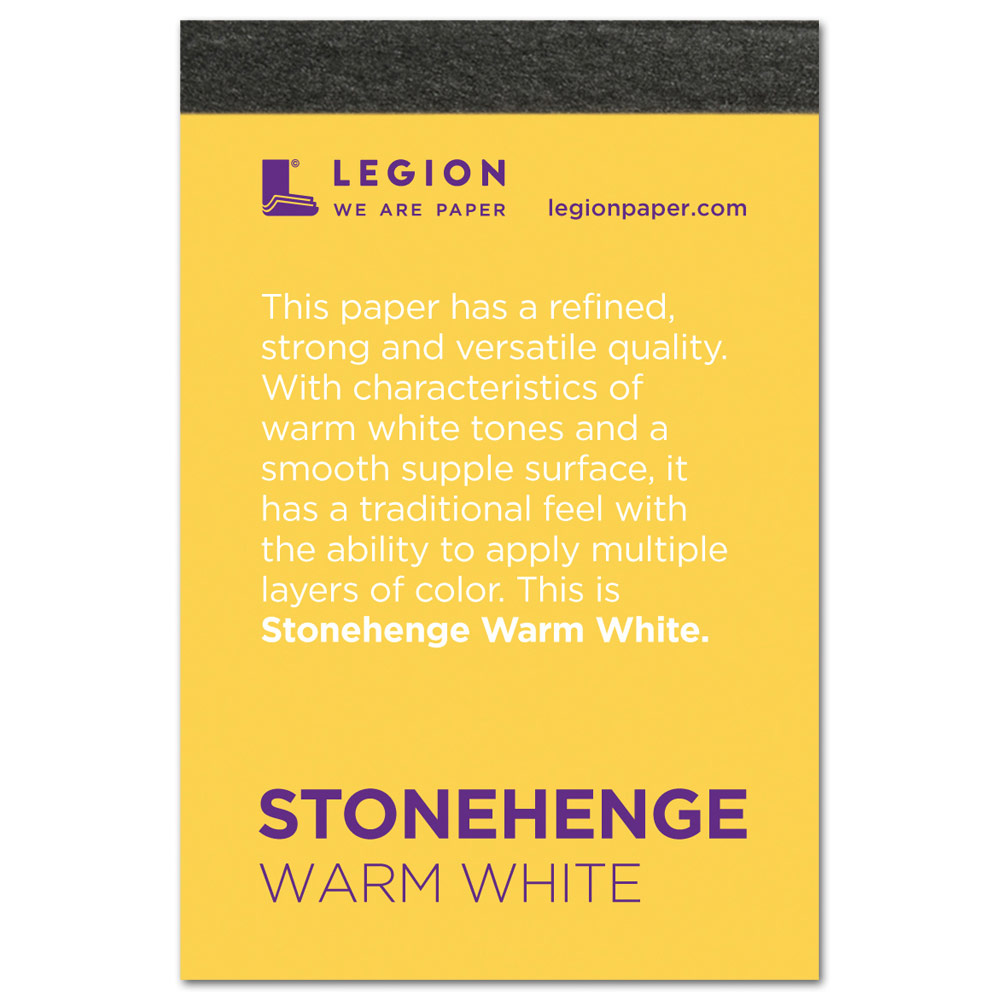 Legion Stonehenge Paper Pad 250gsm 2.5"x3.75" Warm White