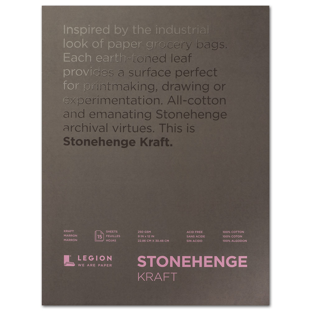 Legion Stonehenge Paper Pad 9"x12" Kraft