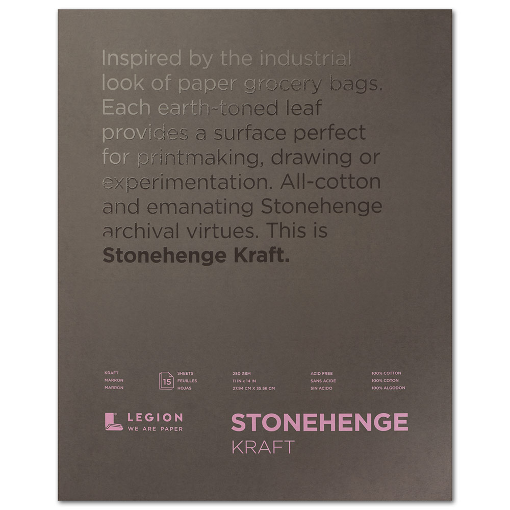 Legion Stonehenge Paper Pad 11"x14" Kraft