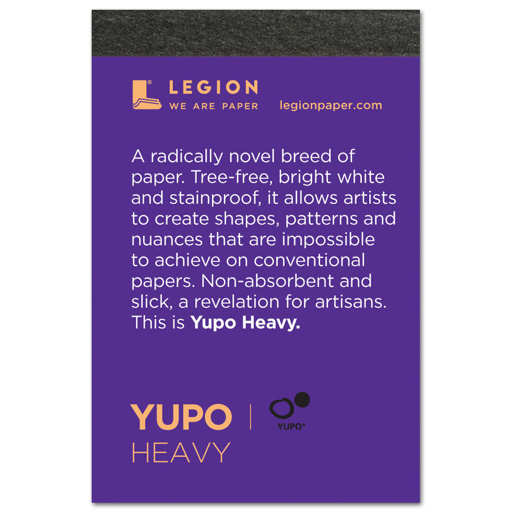 Legion Paper YUPO Heavy Paper Pad 144lb 2.5"x3.75" White