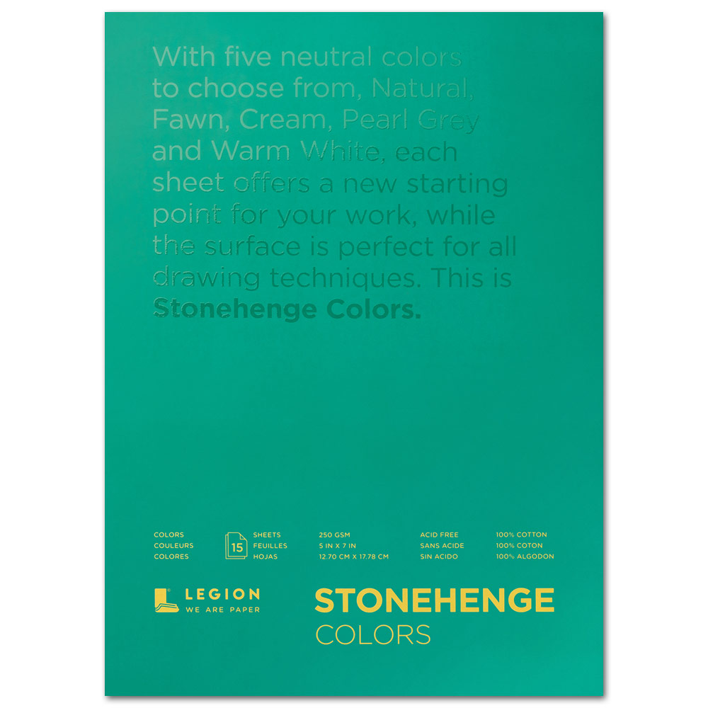 Legion Stonehenge Paper Pad 5"x7" Colors