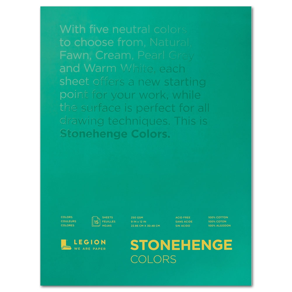 Legion Stonehenge Paper Pad 9"x12" Colors