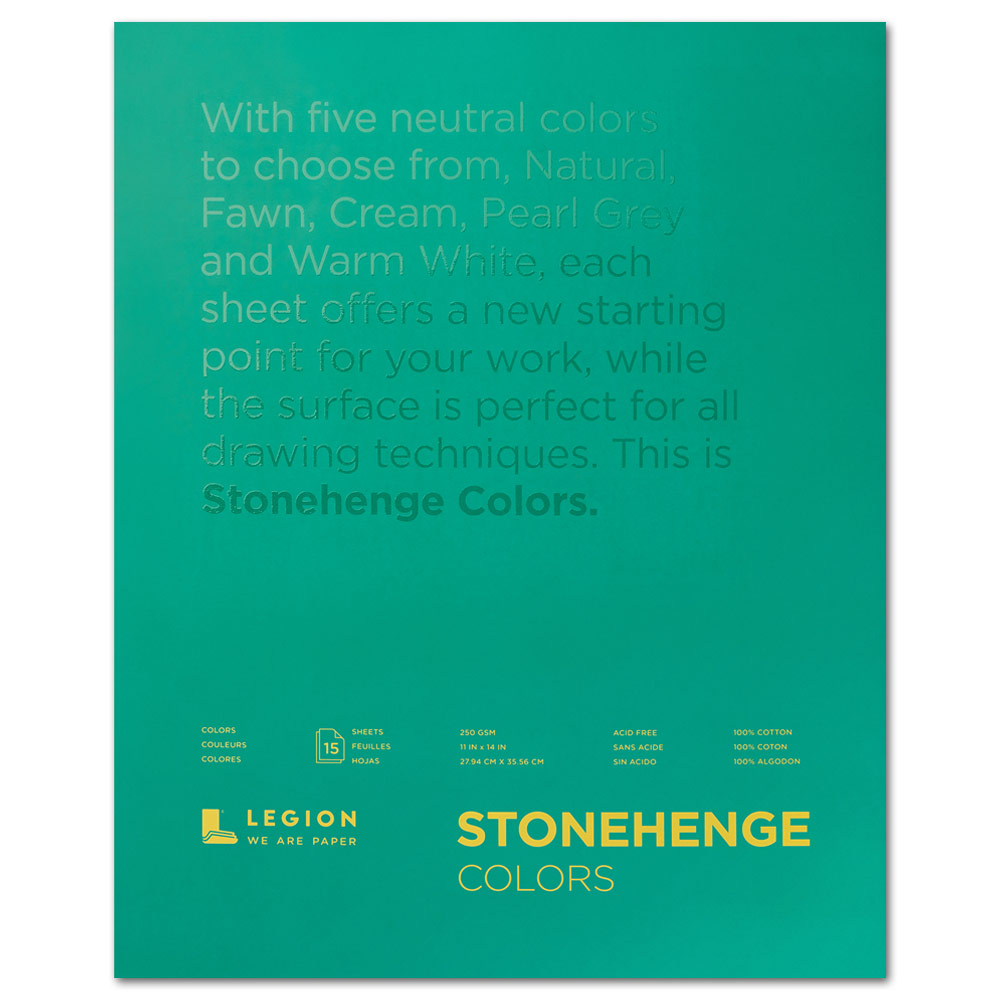 Legion Stonehenge Paper Pad 11"x14" Colors