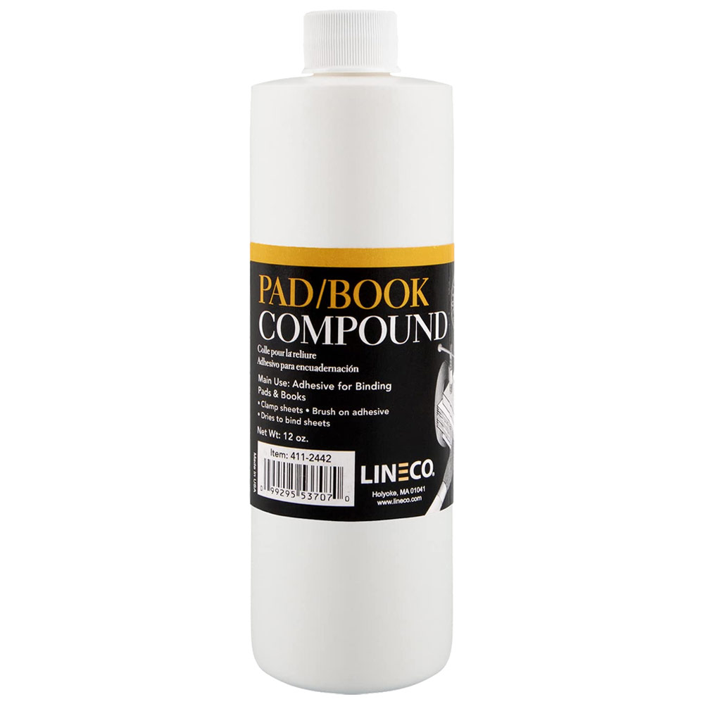 Lineco Pad & Book Binding Adhesive Compound, 12 oz, White (411-2442)