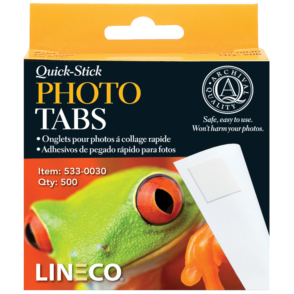 Lineco Archival Quick-Stick Photo Tabs 500 Pack