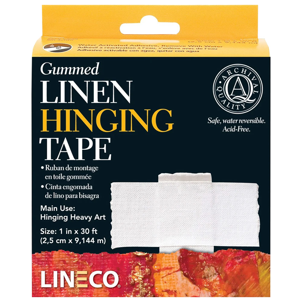 Lineco Gummed Linen Hinging Tape 1"x30ft