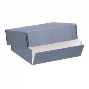 Lineco Drop-Front Archival Museum Storage Box 16"x20" Black