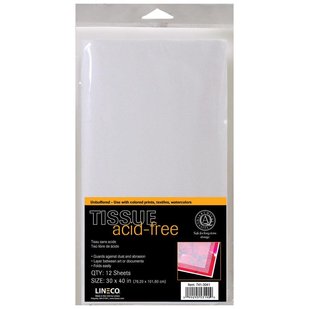 Unbuffered Acid-Free Tissue Paper (12 sheets) 30 x 40