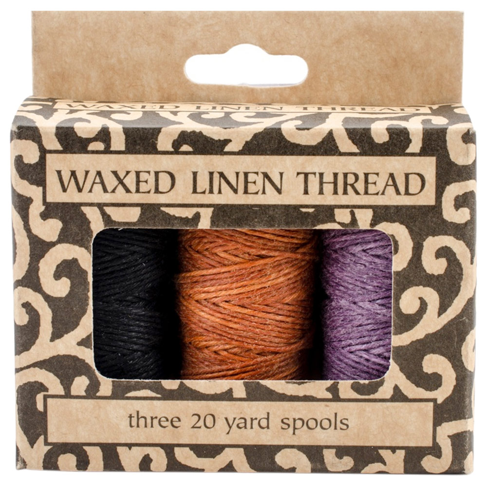 Lineco/University Products Books By Hand, Waxed Linen Thread, 3/Pkg. 