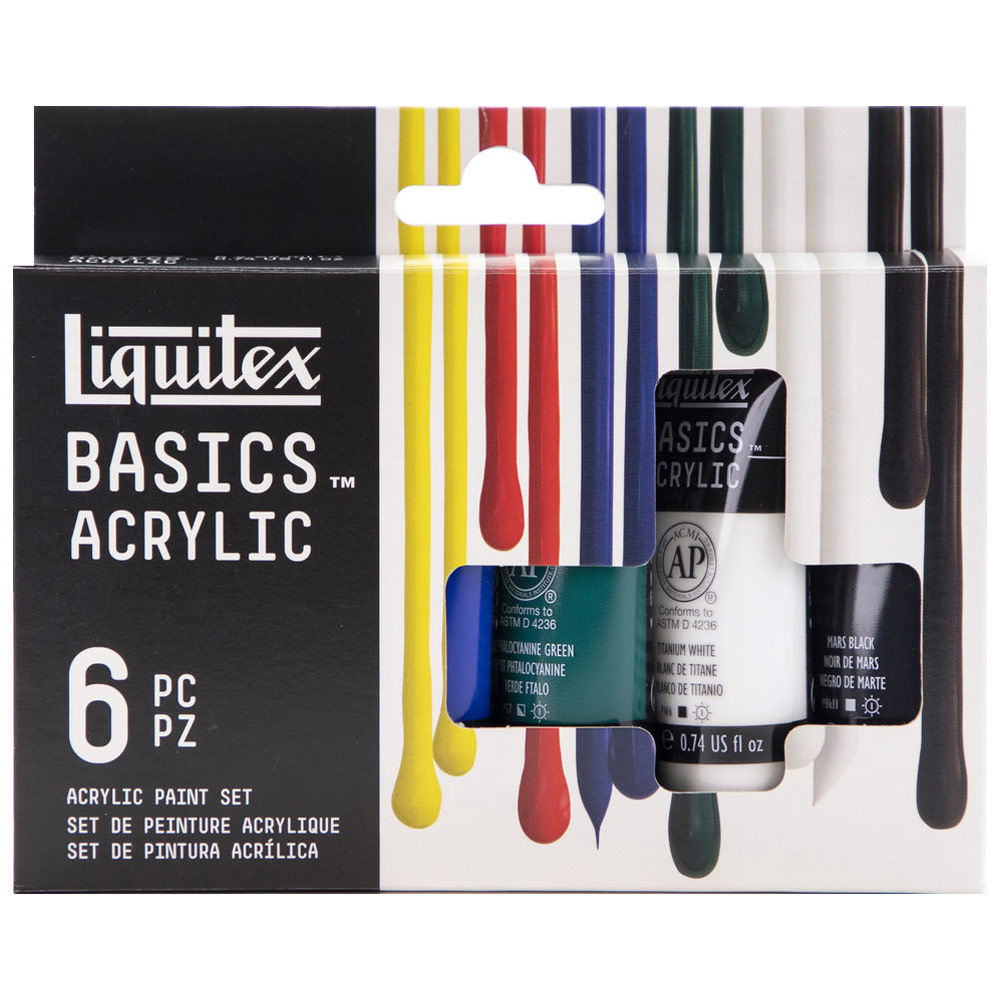 Liquitex Basics Peinture Acrylique Set 6 X 22ml