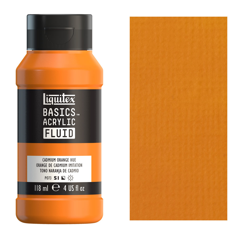 Liquitex Basics Acrylic Color - Cadmium Orange Hue, 118 ml