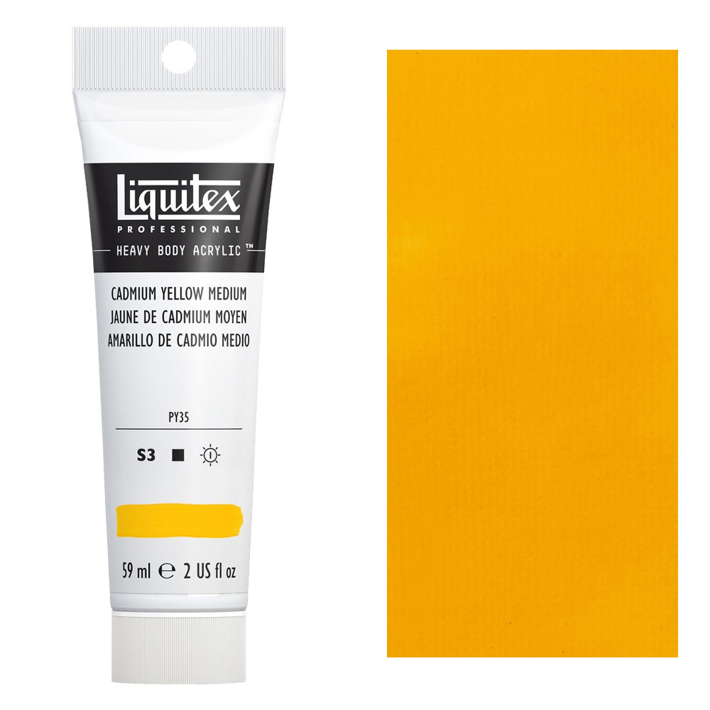 Liquitex Professional Heavy Body Acrylic 2oz Cadmium Yellow Medium