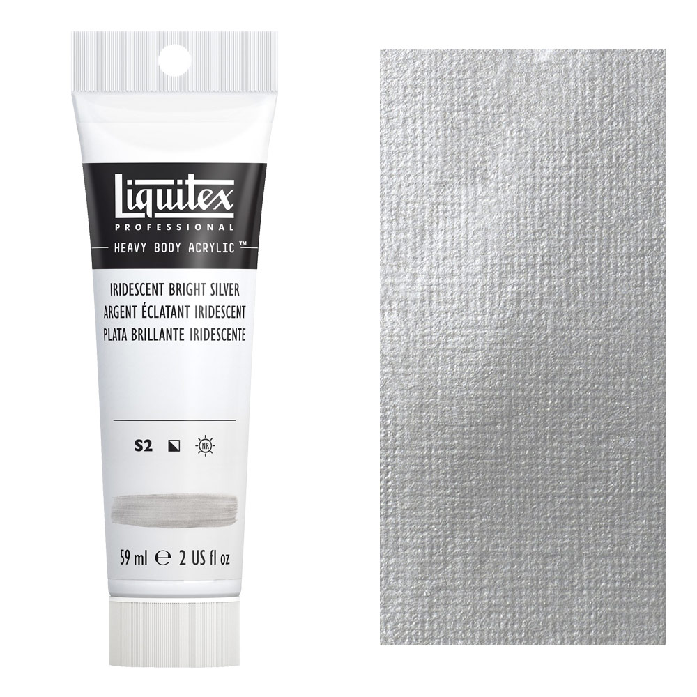 Liquitex Professional Heavy Body Acrylic 2oz Iridescent Bright Silver