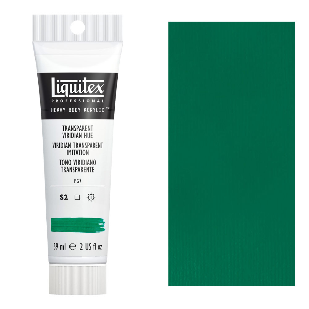 Liquitex Professional Heavy Body Acrylic 2oz Transparent Viridian Hue