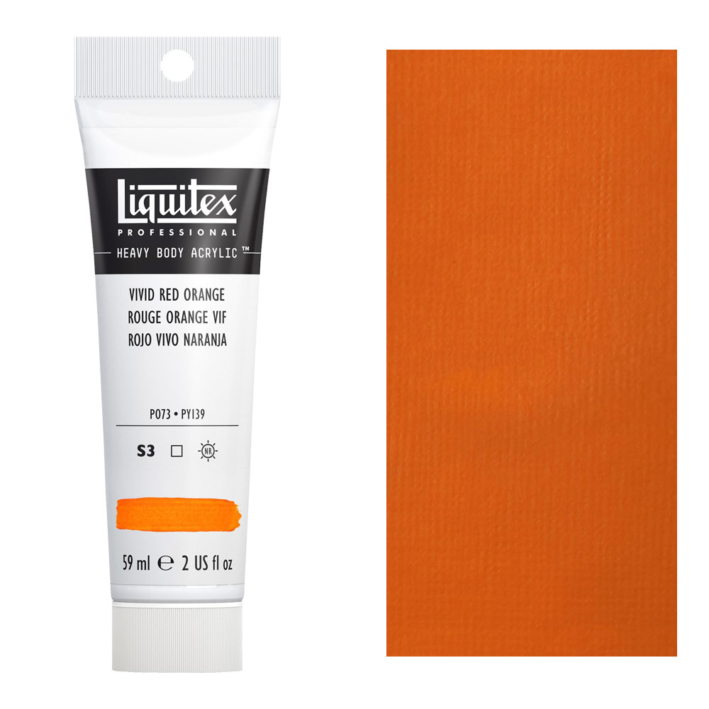 Liquitex Professional Heavy Body Acrylic 2oz Vivid Red Orange