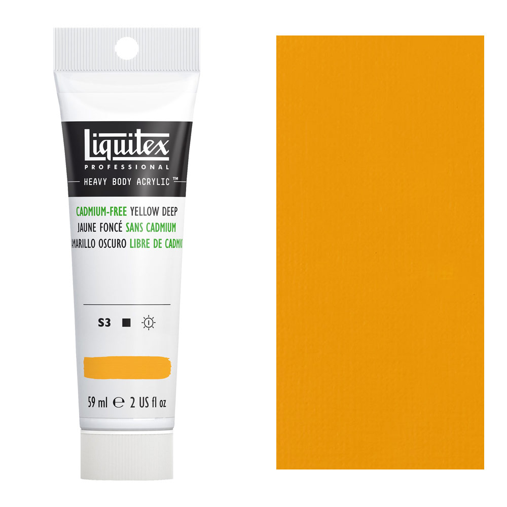 Liquitex Professional Heavy Body Acrylic 2oz  Cadmium-Free Yellow Deep
