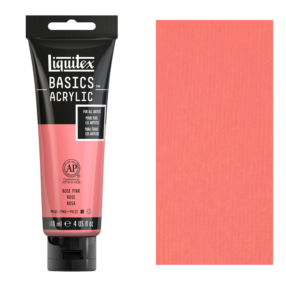 Liquitex Basics Acrylic Paint Fluorescent Pink 4 oz