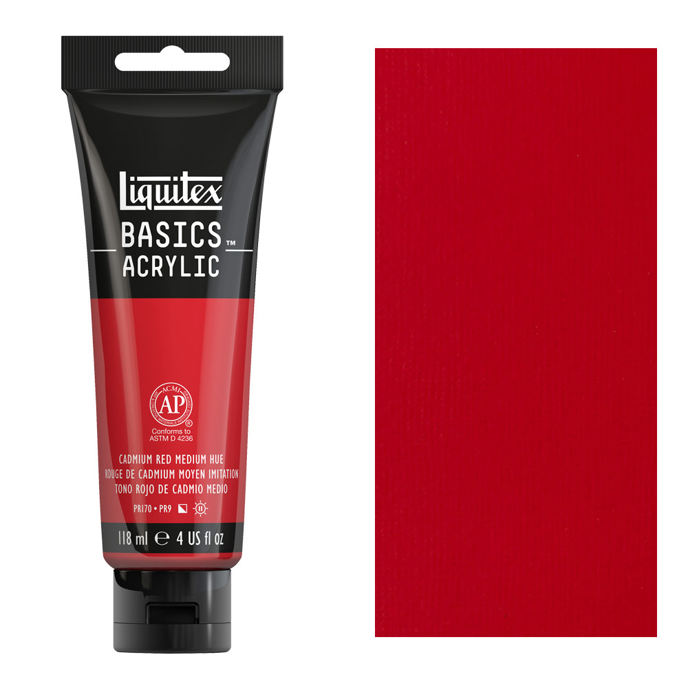 Liquitex Basics Acrylic 118ml Cadmium Red Medium Hue