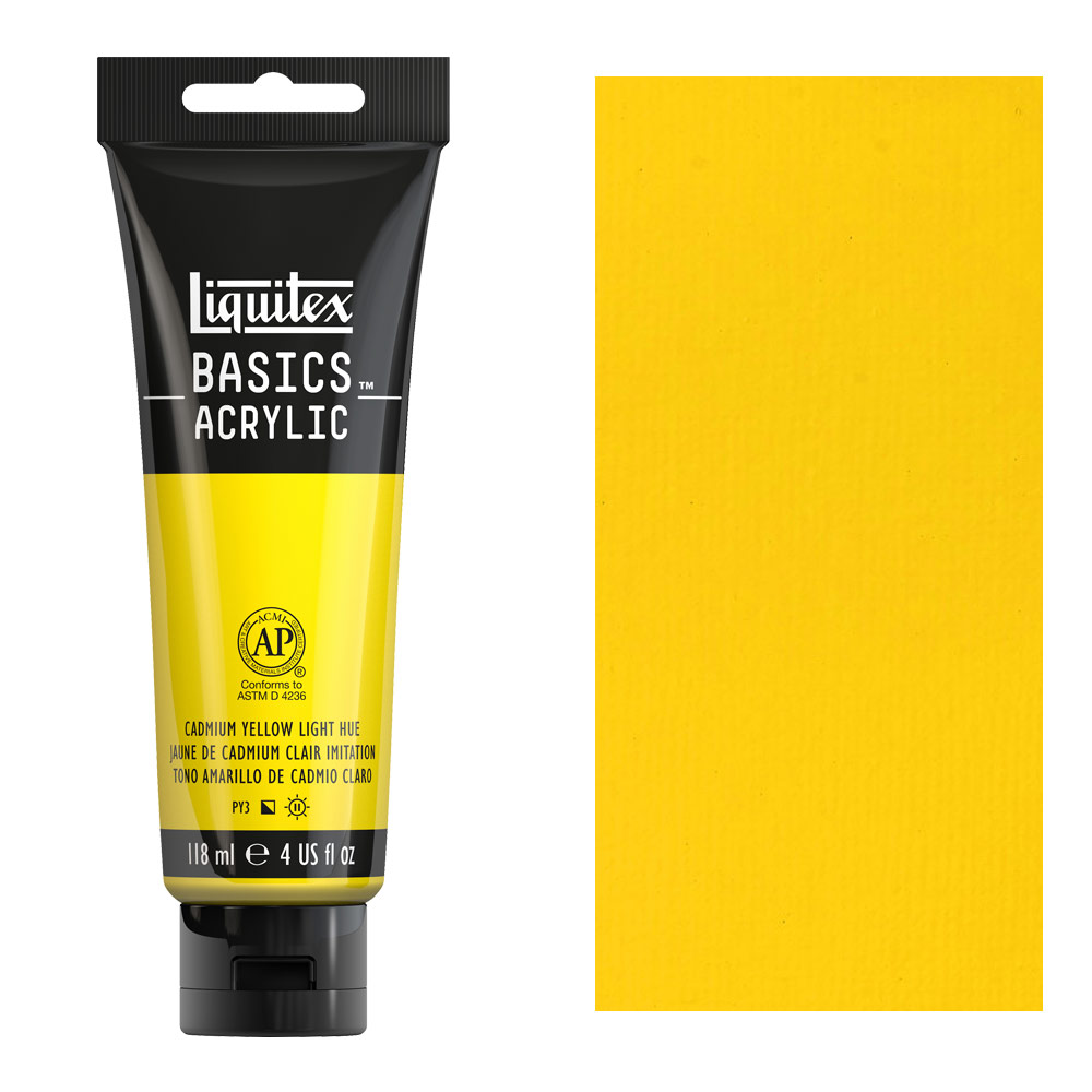 Liquitex Basics Acrylic 118ml Cadmium Yellow Light Hue