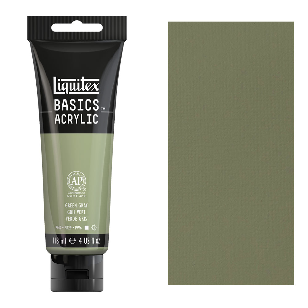 Liquitex Basics Acrylic 118ml Green Gray