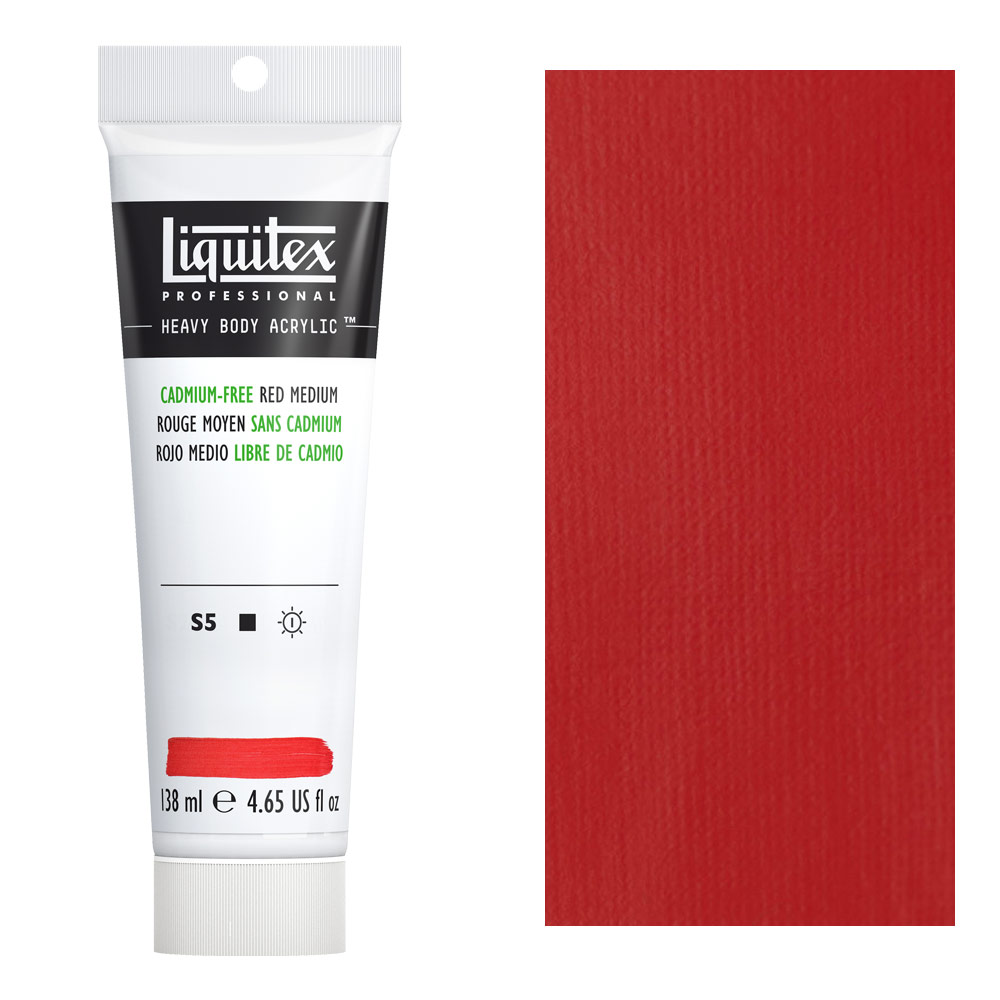 Liquitex Professional Heavy Body Acrylic 4.65oz Cadmium-Free Red Medium
