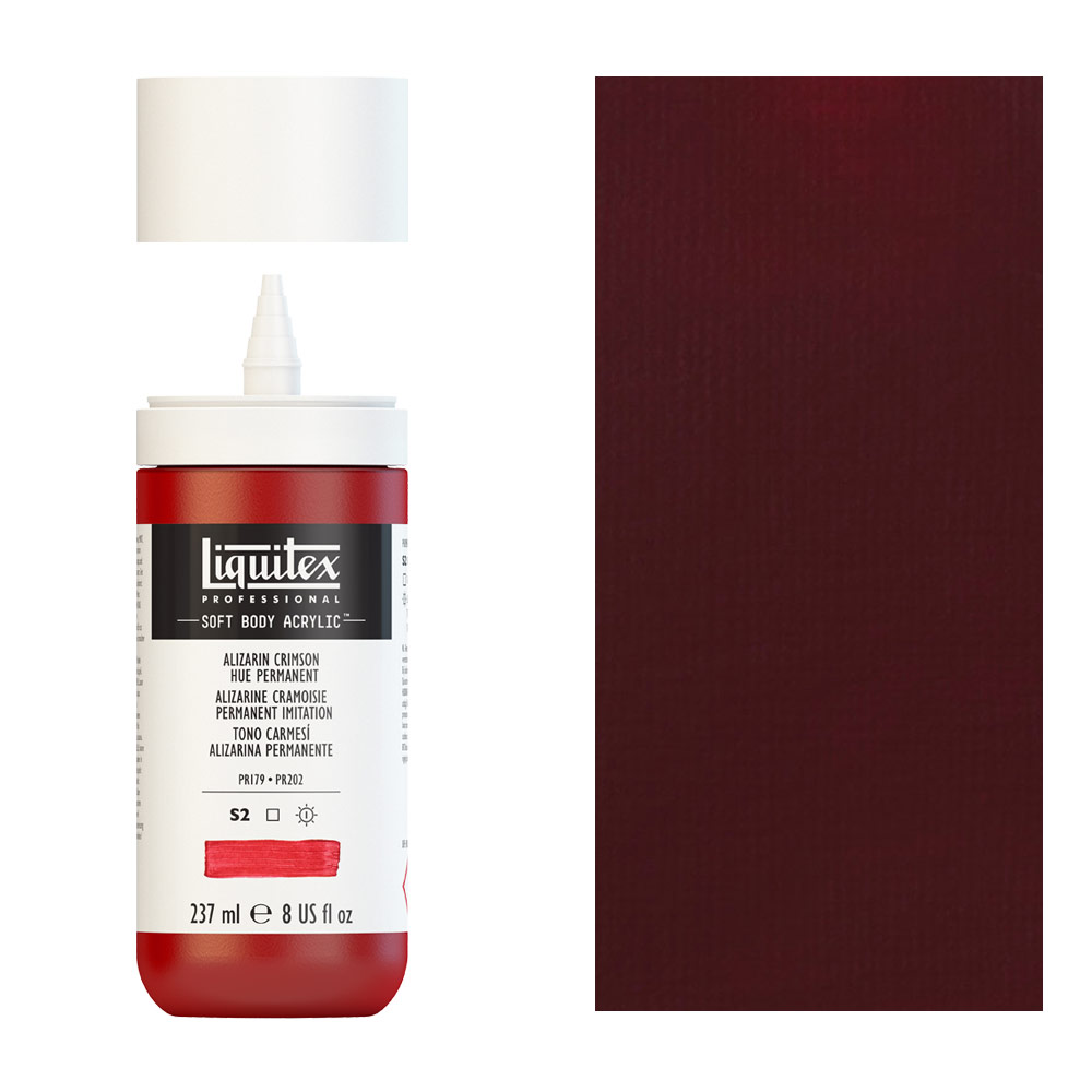 Liquitex Professional Soft Body Acrylic 8oz Alizarin Crimson Hue Permanent