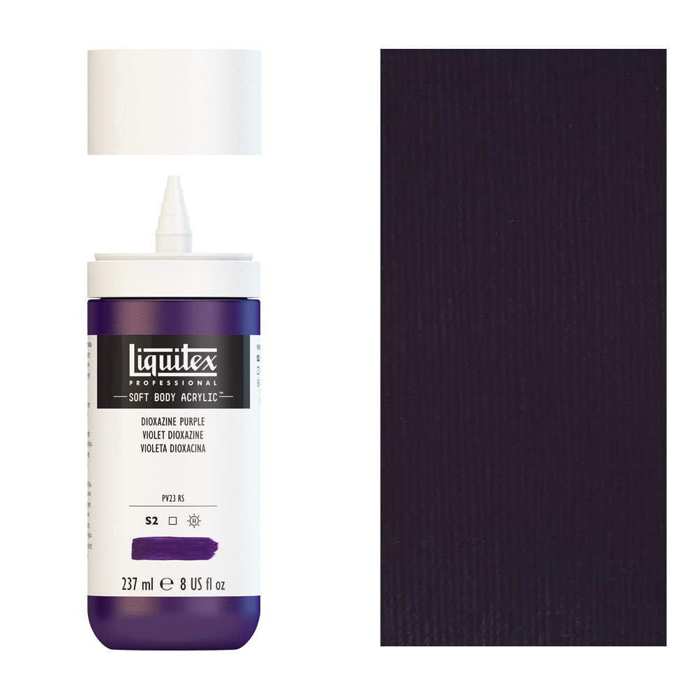 Liquitex Professional Soft Body Acrylic 8oz Dioxazine Purple