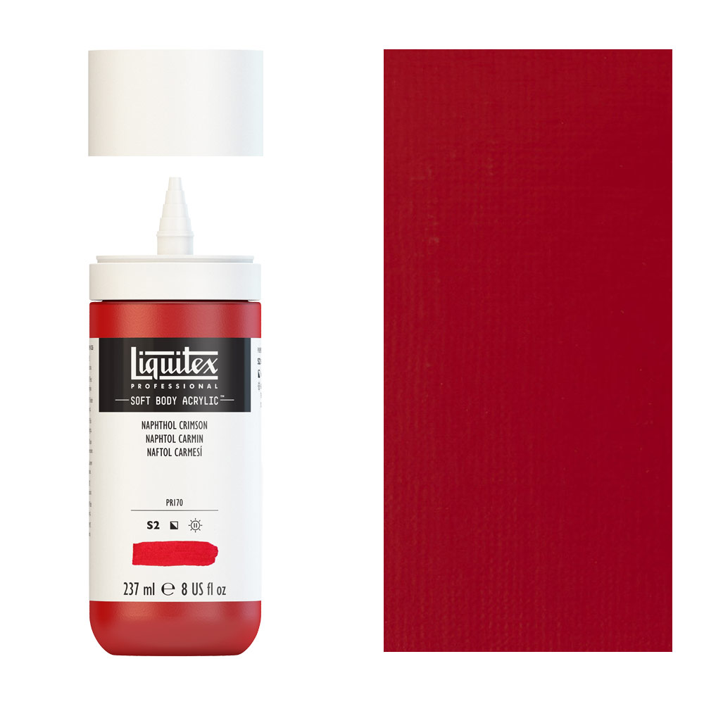 Liquitex Professional Soft Body Acrylic 8oz Naphthol Crimson