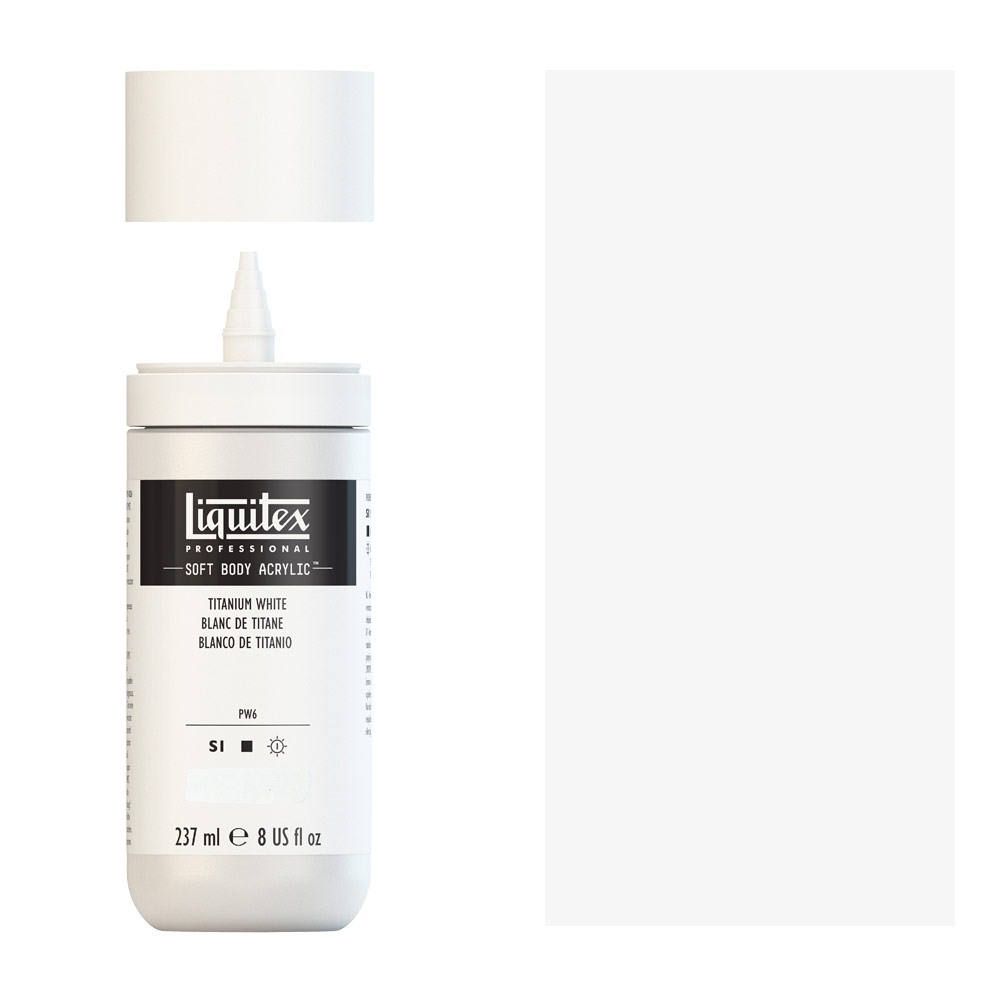 Liquitex Professional Soft Body Acrylic Titanium White 8oz/237ml