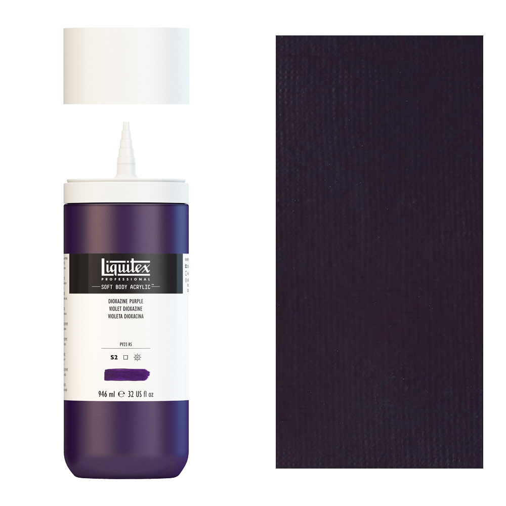 Liquitex Professional Soft Body Acrylic 32oz - Dioxazine Purple