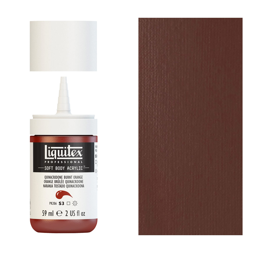 Liquitex Professional Soft Body Acrylic 2oz - Quinacridone Burnt Orange
