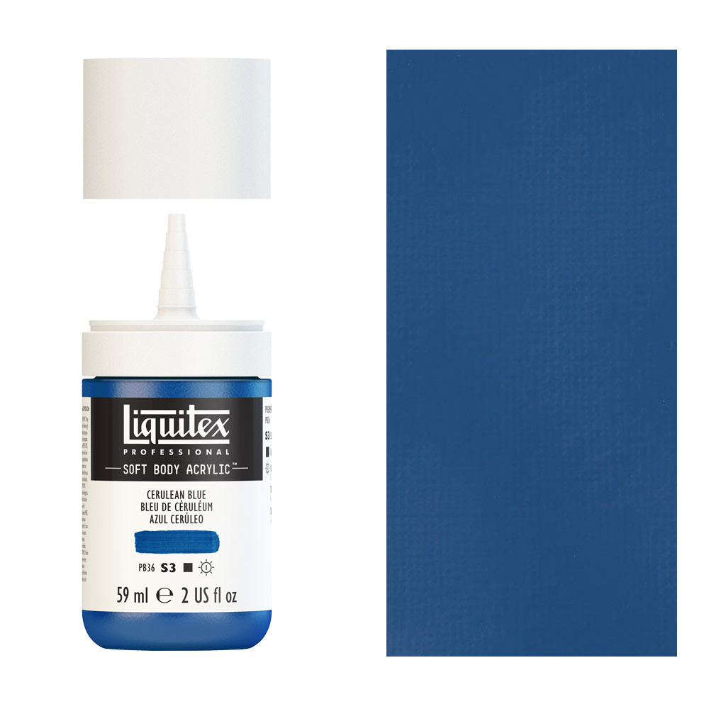 Liquitex Professional Soft Body Acrylic 2oz - Cerulean Blue