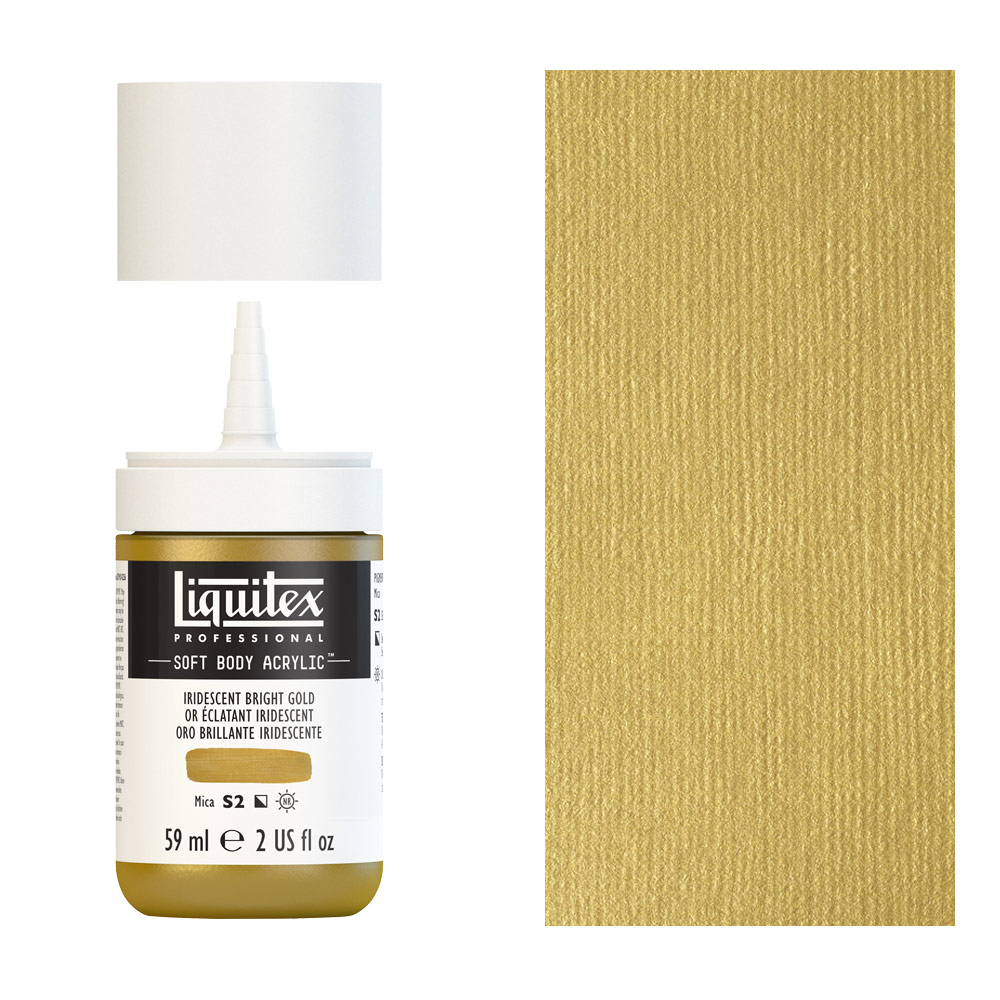 Liquitex Professional Soft Body Acrylic 2oz - Iridescent Bright Gold