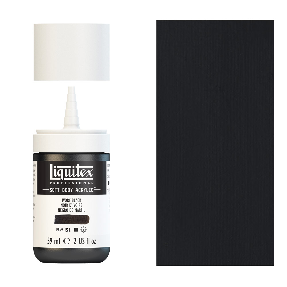 Liquitex Professional Soft Body Acrylic 2oz - Ivory Black