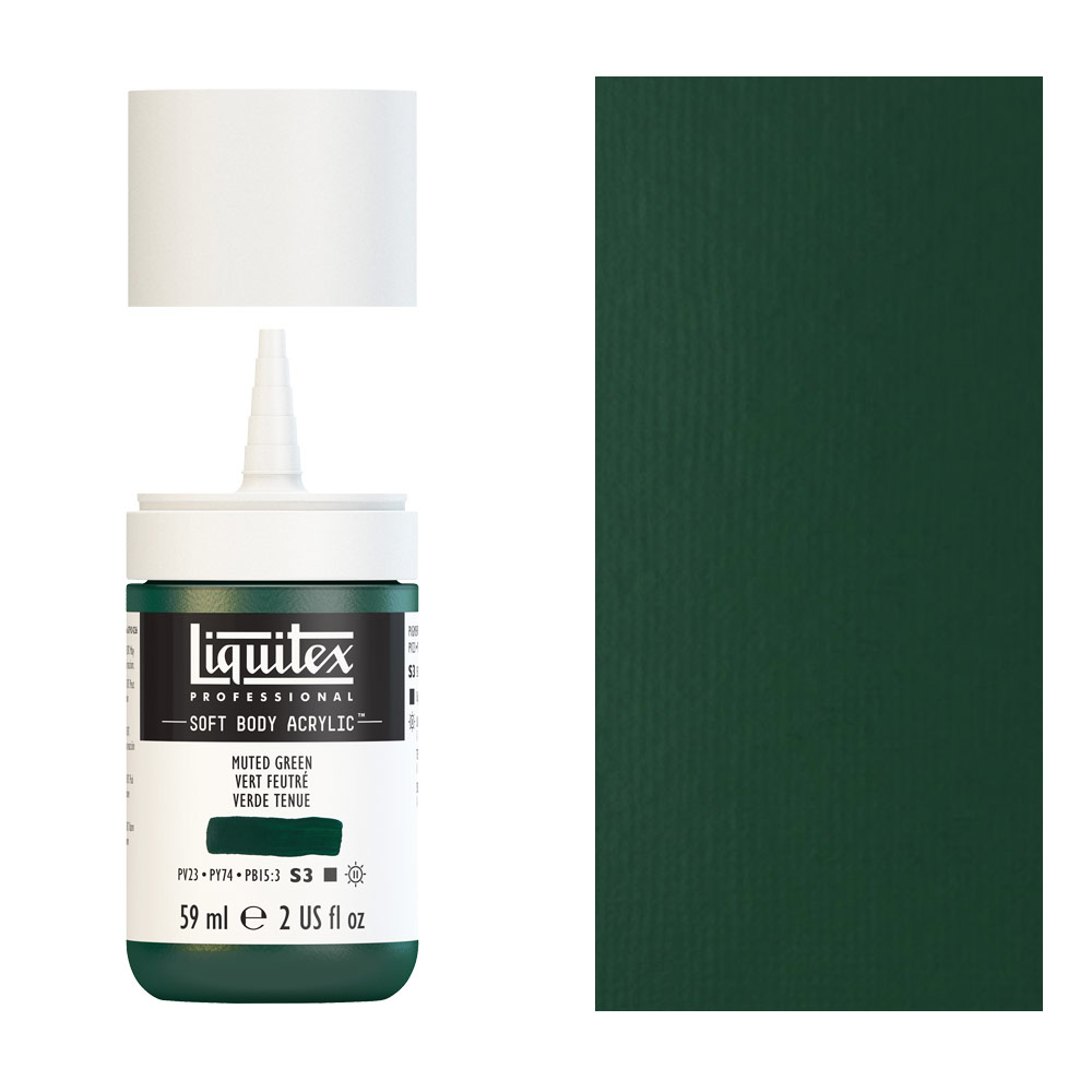 Liquitex Professional Soft Body Acrylic 2oz - Muted Green