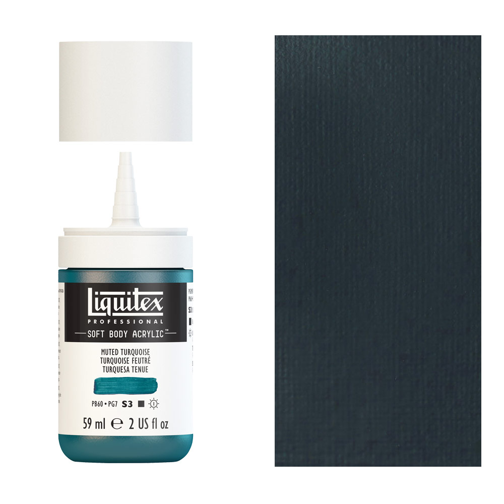 Liquitex Professional Soft Body Acrylic 2oz - Muted Turquoise