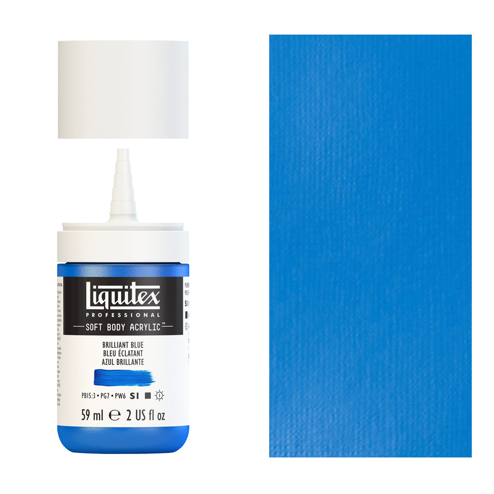 Liquitex Professional Soft Body Acrylic 2oz Brilliant Blue